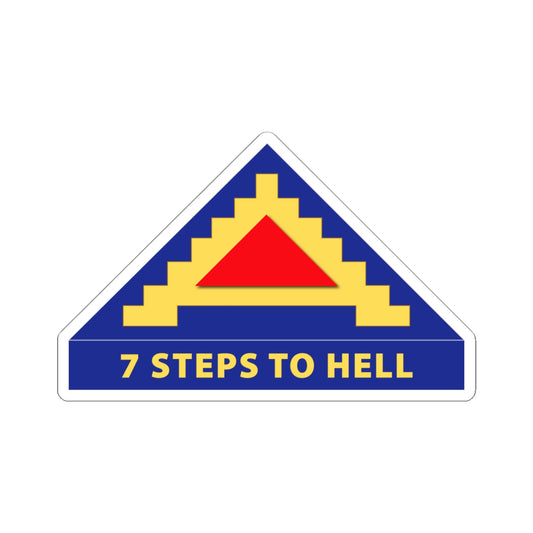 Kiss-Cut Stickers - 7th United States Army w 7 Steps to Hell
