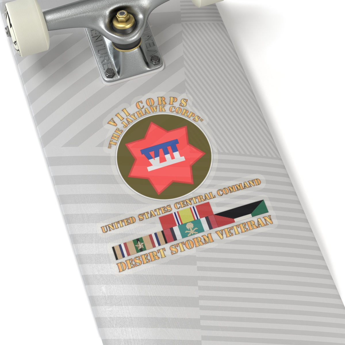 Kiss-Cut Stickers - VII Corps - US Central Command - Desert Storm Veteran