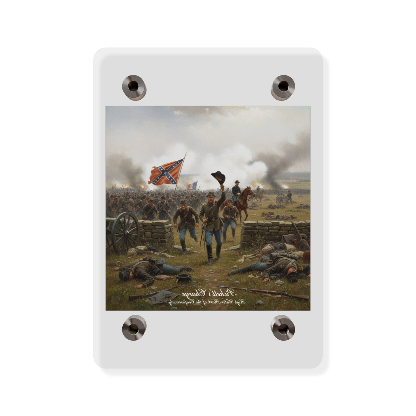 Acrylic Wall Art Panel - Picketts Charge with Hat