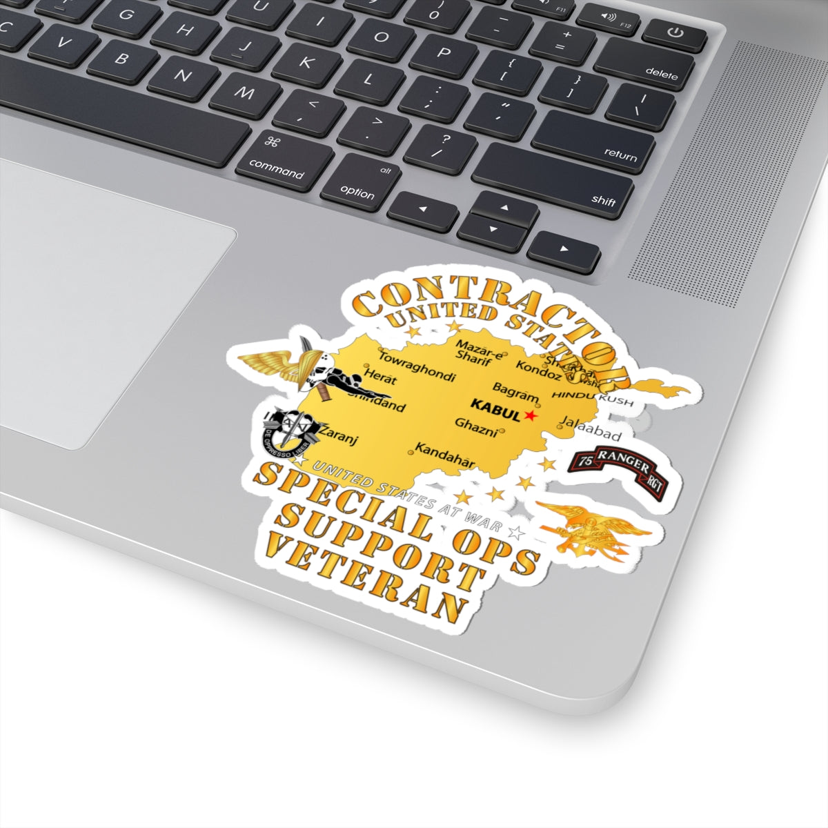 Kiss-Cut Stickers - GOVT - Contractor - Special Operations Support Veteran - Afghanistan