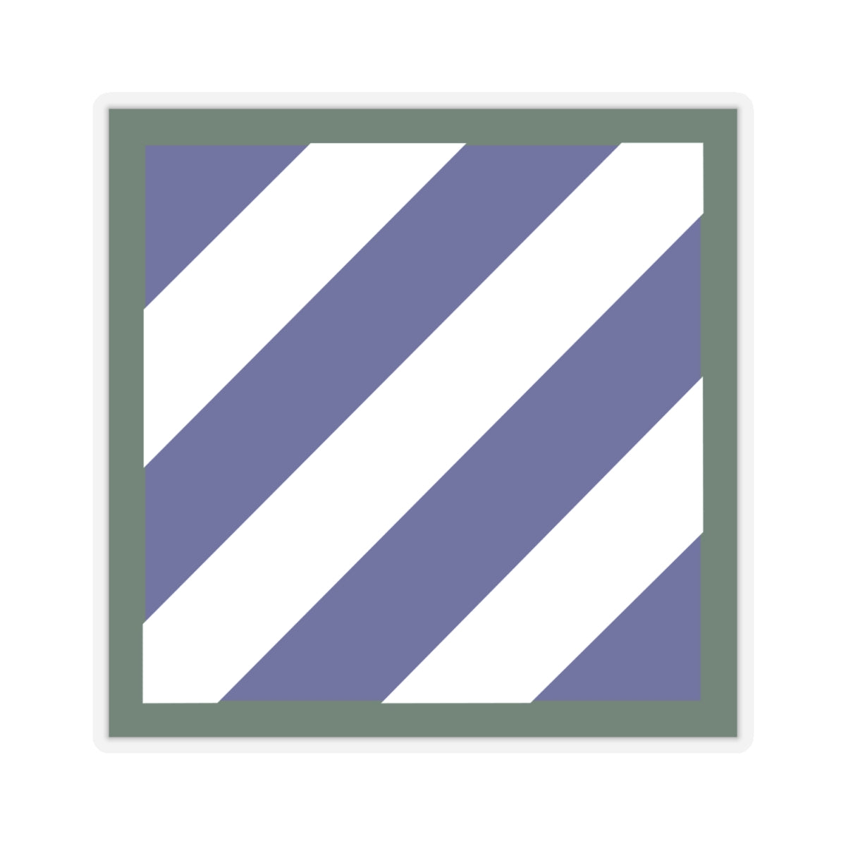 Kiss-Cut Stickers - SSI - 3rd Infantry Division wo Text X 300