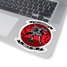 Load image into Gallery viewer, Kiss-Cut Stickers - USMC - Marine Aviation Logistics Squadron 39 - MALS 39 - Hellhounds - wo txt
