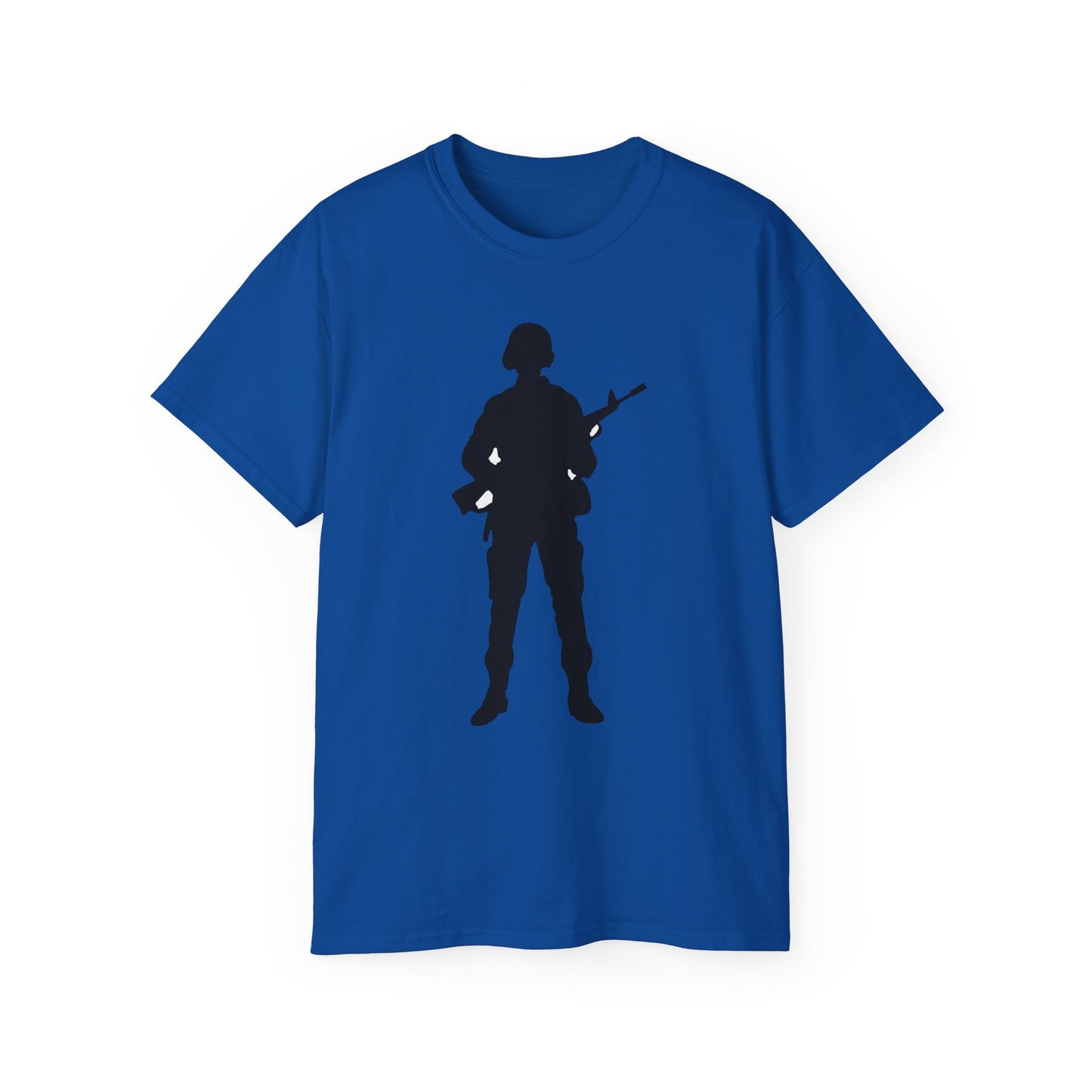 Unisex Ultra Cotton Tee - Army - Soldier - Silhouette X 300