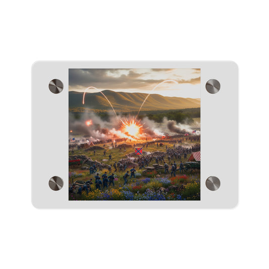Acrylic Wall Art Panel - US Civil War Battle - Battle of Kennesaw Mountain Georgia
