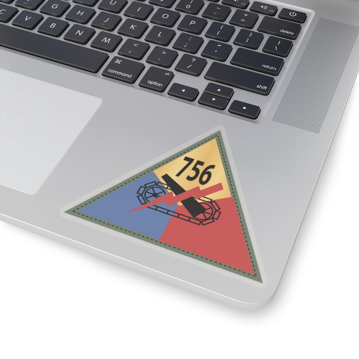 Kiss-Cut Stickers - 756th Tank Battalion SSI X 300