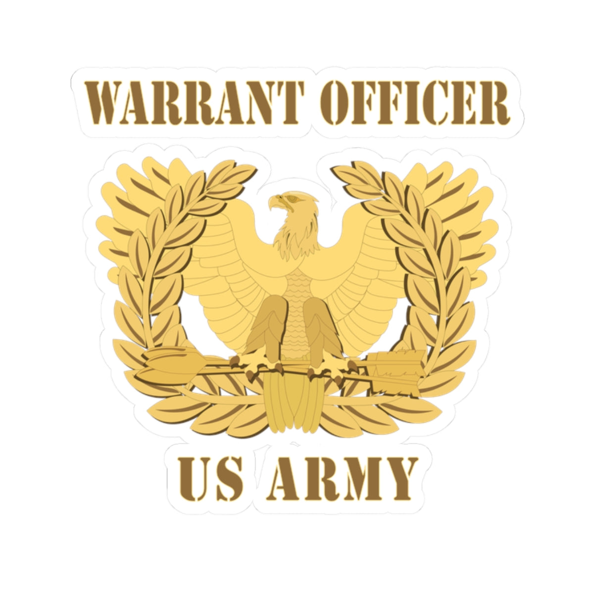 Kiss-Cut Stickers - Emblem - Warrant Officer