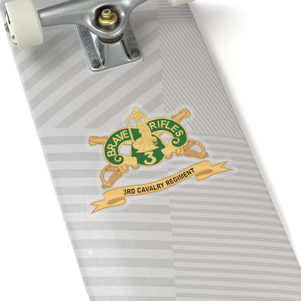 Kiss-Cut Stickers - 3rd Cavalry Regiment w Br - Ribbon