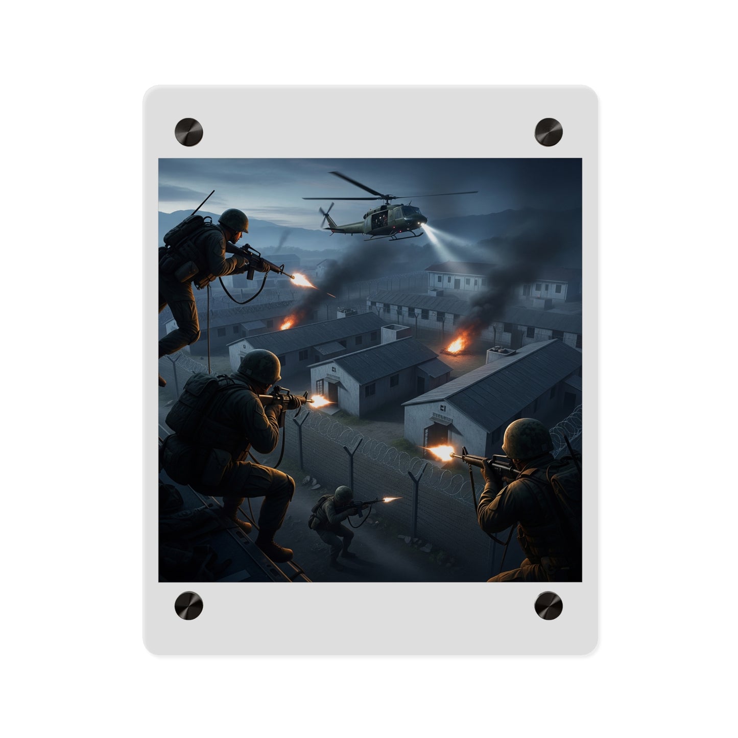 Acrylic Wall Art Panel - Son Tay Rescue during the Vietnam War