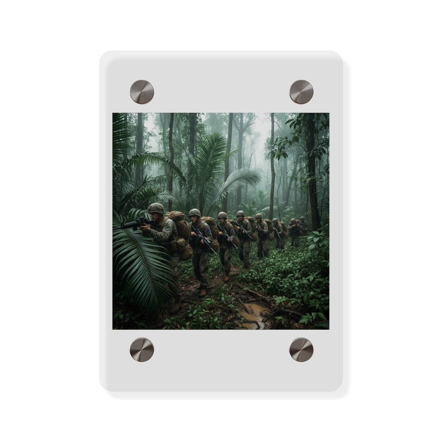 Acrylic Wall Art Panel - Jungle Patrol - Vietnam
