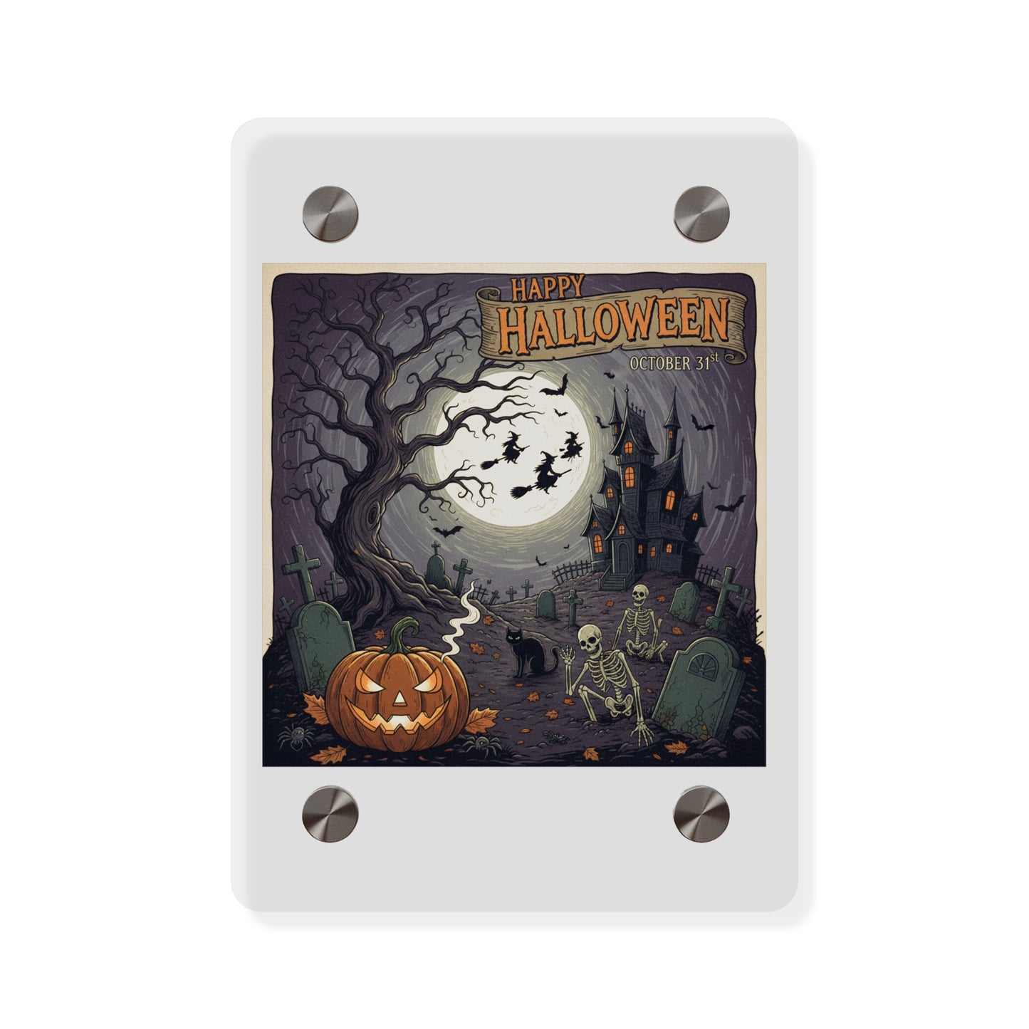 Acrylic Wall Art Panel - Halloween