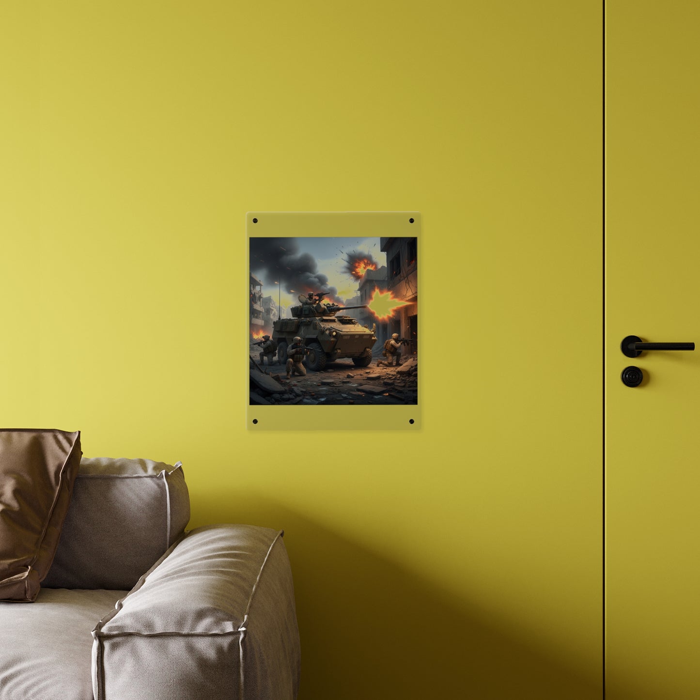 Acrylic Wall Art Panel - Marine LAV in support of the 2nd Battle of Fallujah