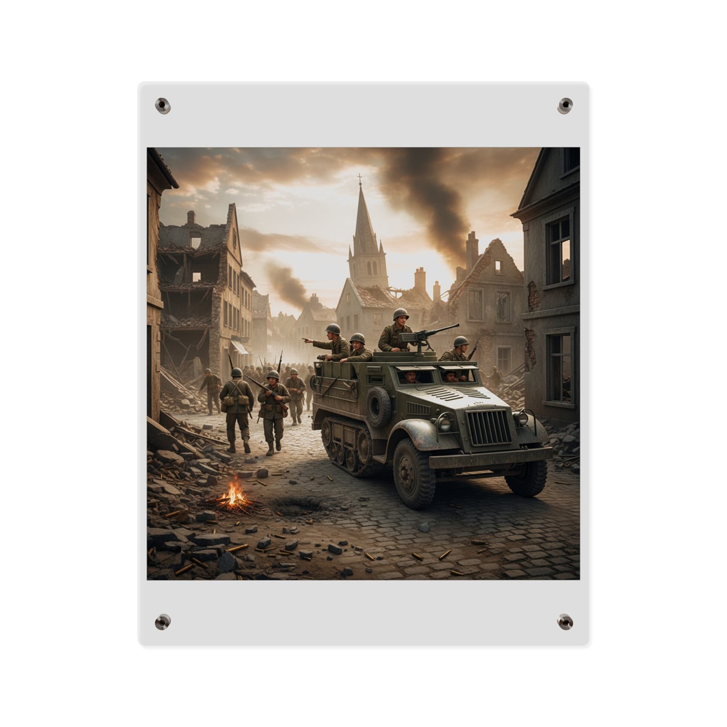 Acrylic Wall Art Panel - M3A1 Half-track