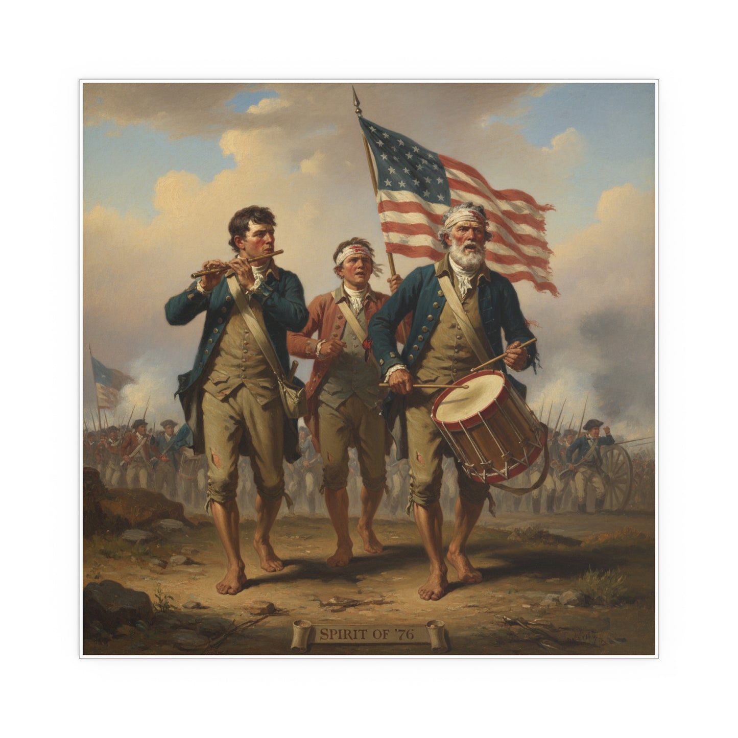 Indoor and Outdoor Silk Posters - Spirit of 76