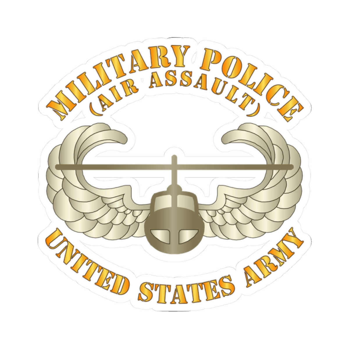 Kiss-Cut Stickers - Military Police w Air Assault Badge