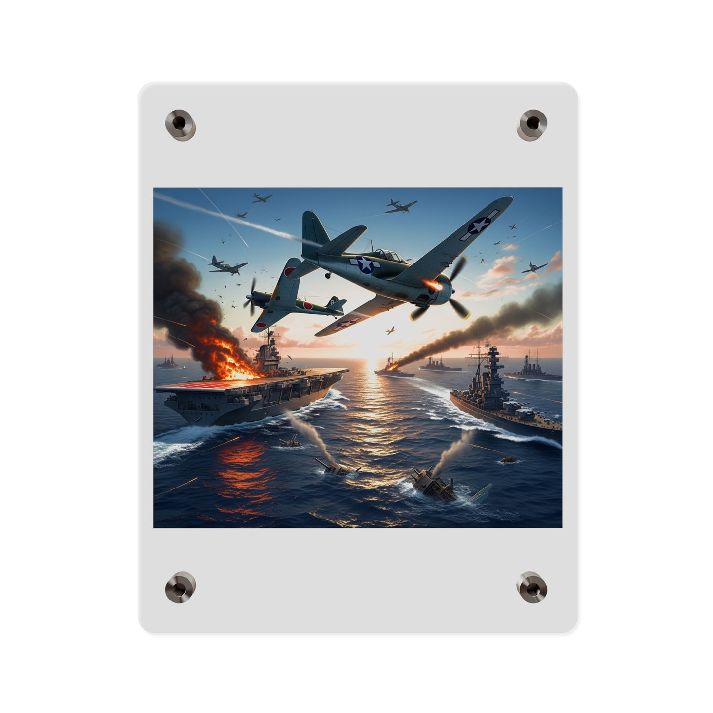 Acrylic Wall Art Panel - Battle of Midway