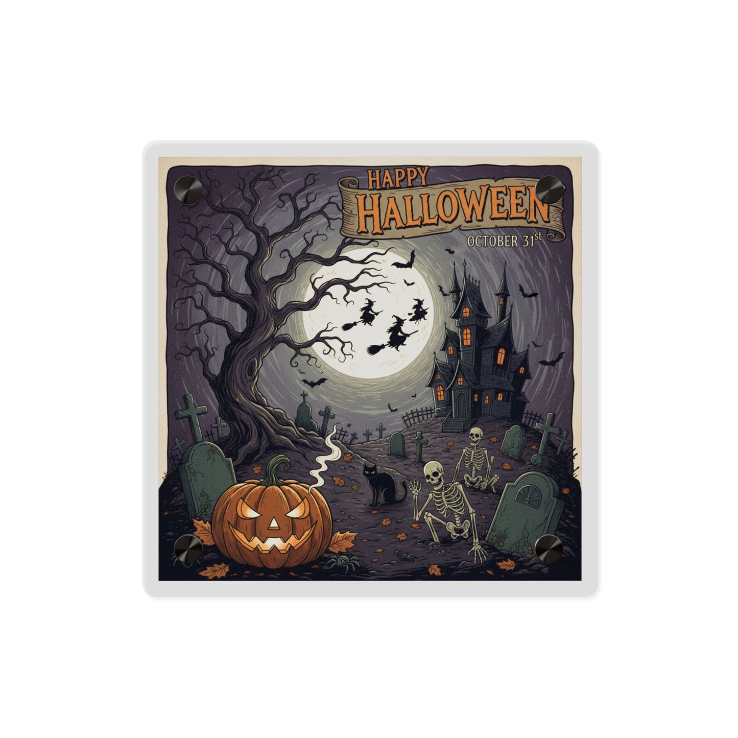 Acrylic Wall Art Panel - Halloween