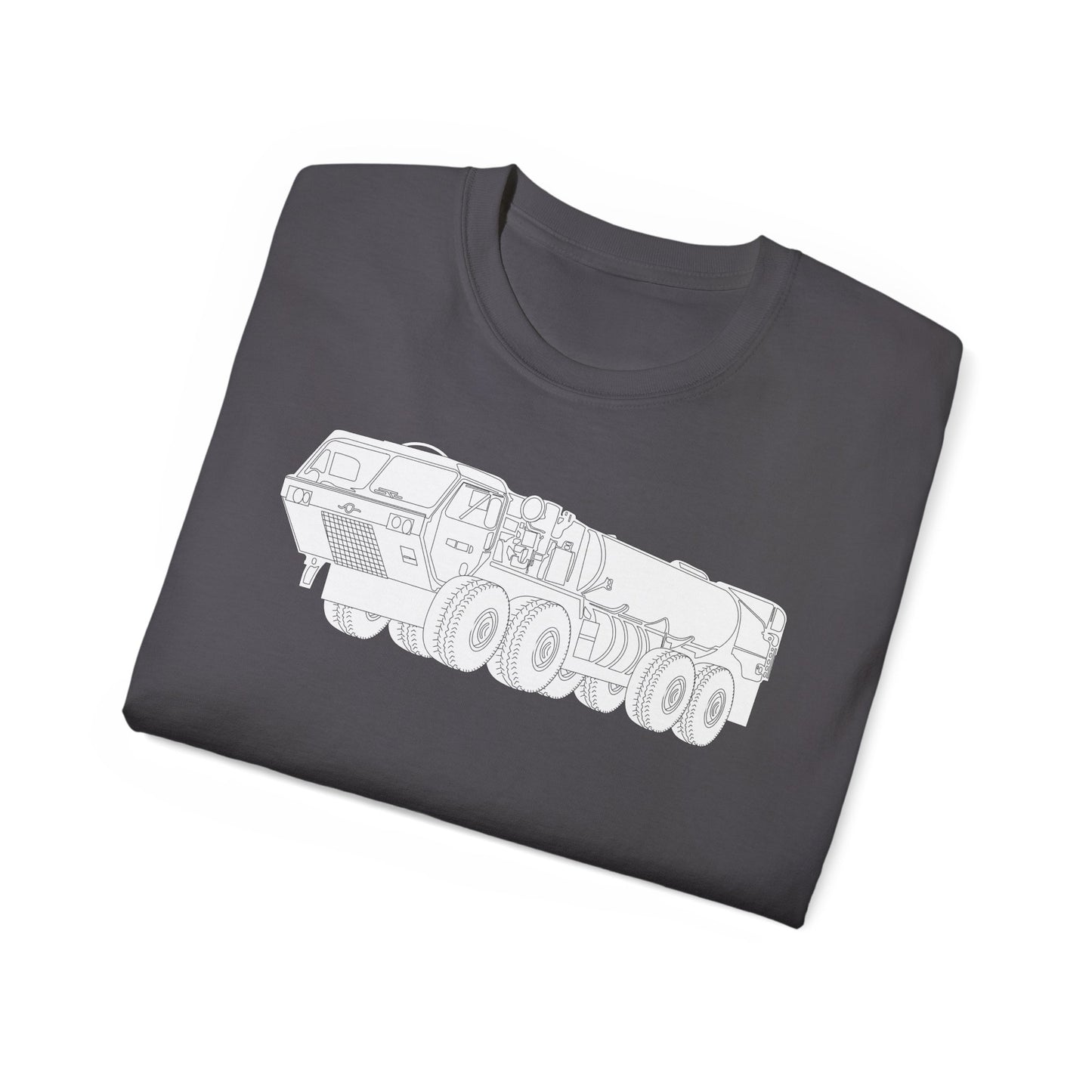 Unisex Ultra Cotton Tee - Vehicle - Fuel Truck - Front Left Oblique X 300