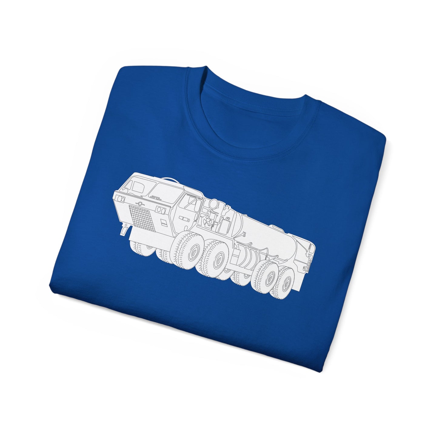 Unisex Ultra Cotton Tee - Vehicle - Fuel Truck - Front Left Oblique X 300