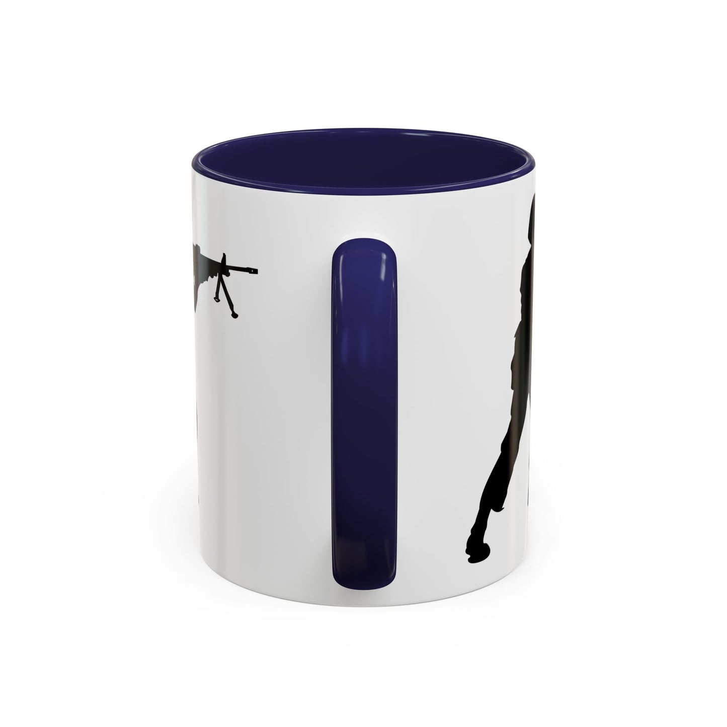 Accent Coffee Mug (11oz & 15oz) - Army - Soldier - MG Assault - Silhouette X 300