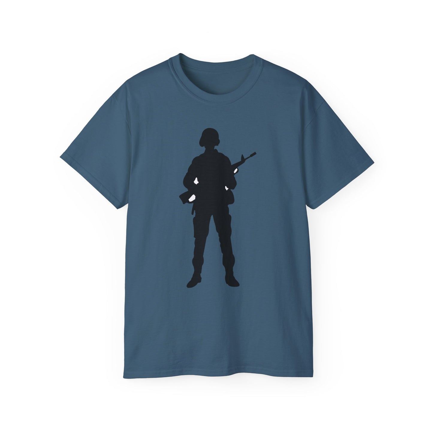 Unisex Ultra Cotton Tee - Army - Soldier - Silhouette X 300