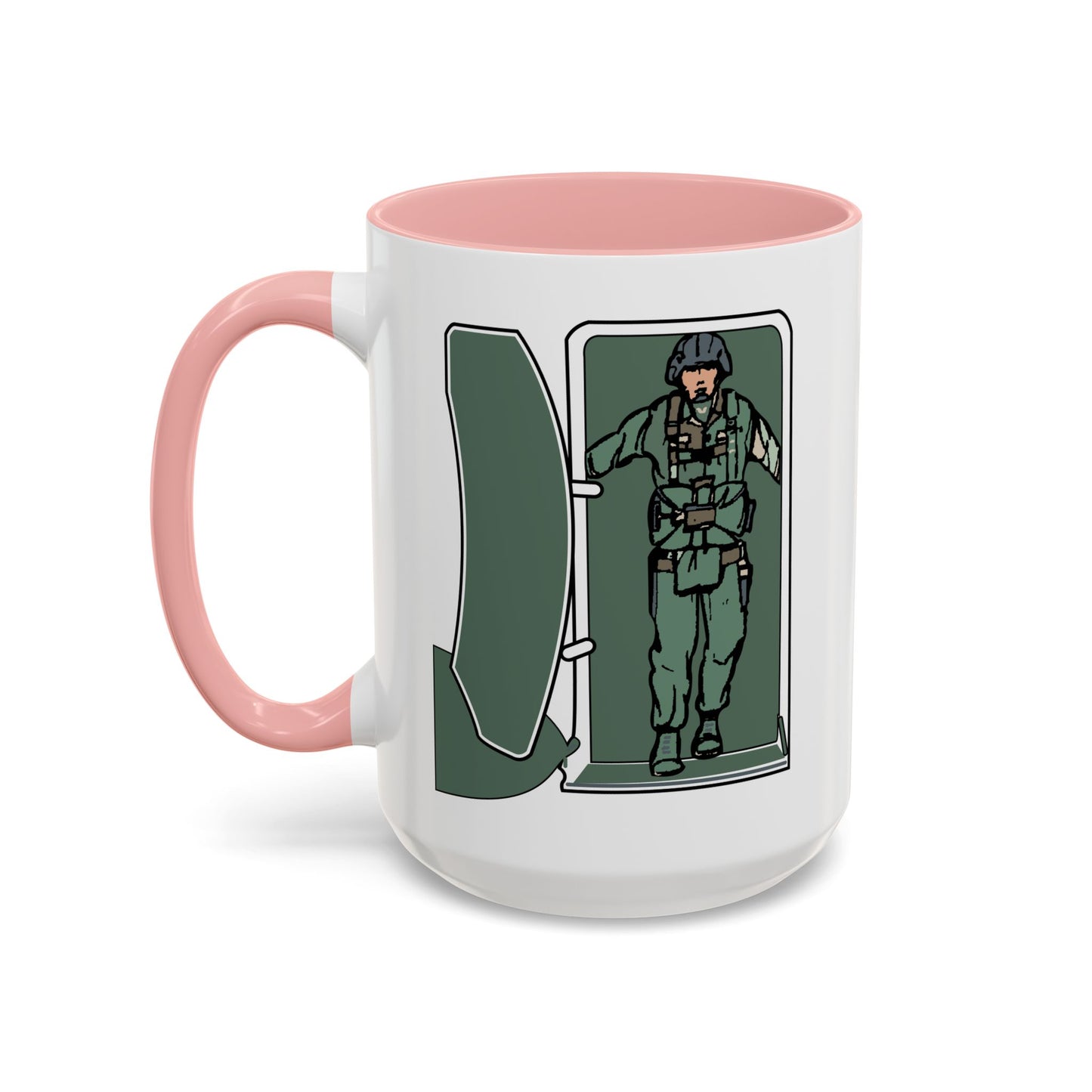 Accent Coffee Mug (11oz & 15oz) - Airborne - JM Door Check X 300