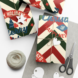 Gift Wrap Papers - Christmas Chevron Patterns - V1