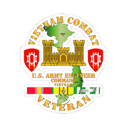 Kiss-Cut Stickers - Vietnam Combat Engineer - Engineer Command Vietnam w SVC