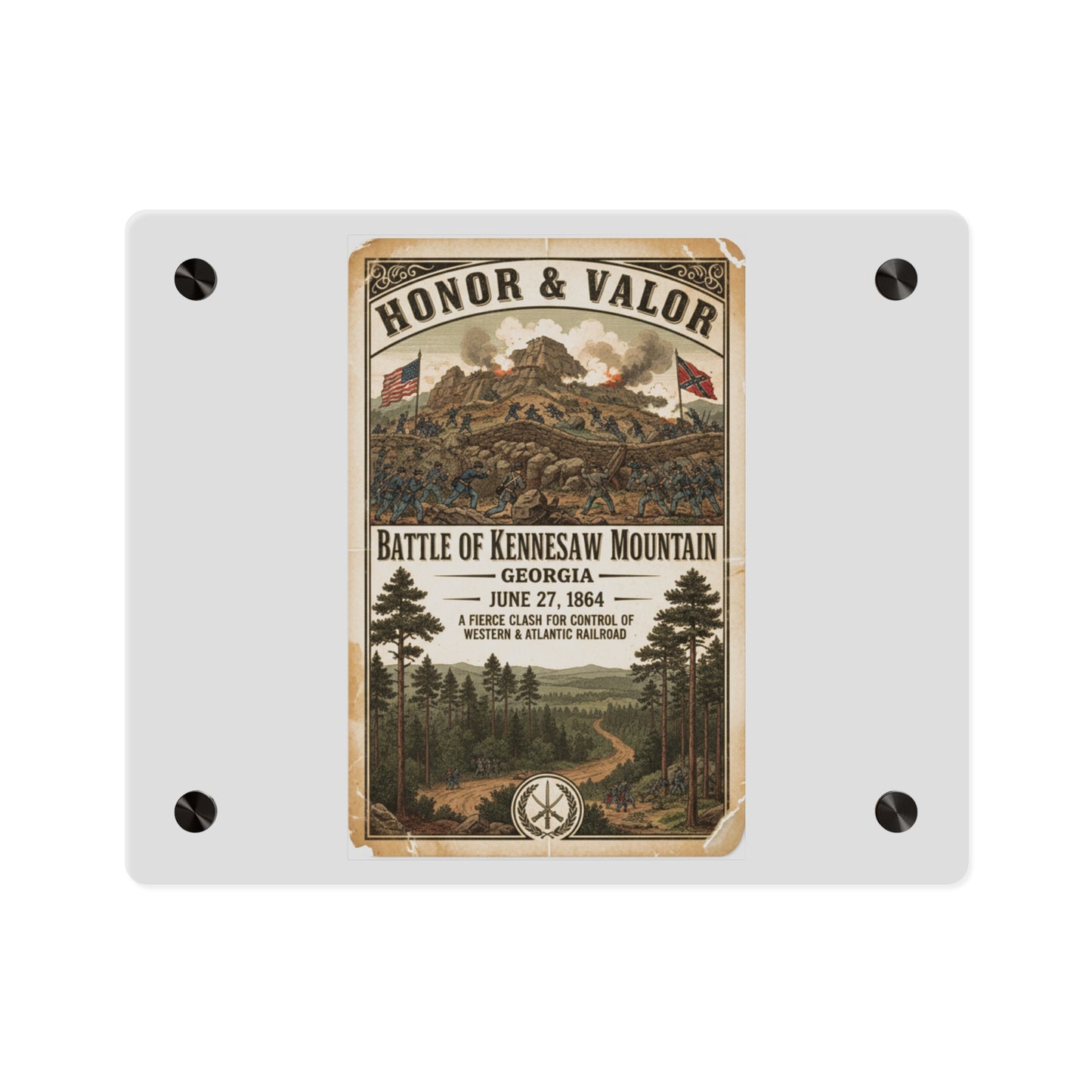 Acrylic Wall Art Panel - Battle of Kennesaw Mountain