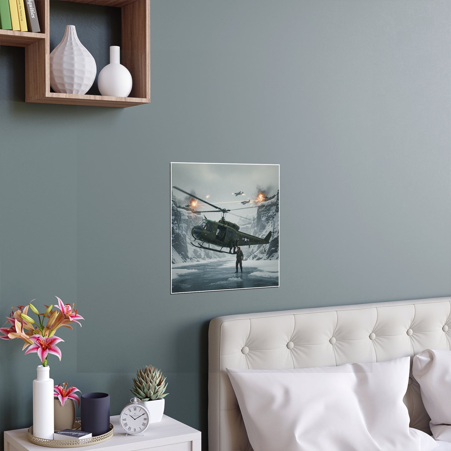 Indoor and Outdoor Silk Posters - Rescue Mission from Majon-ni and Samdong-ni attack - Korean War