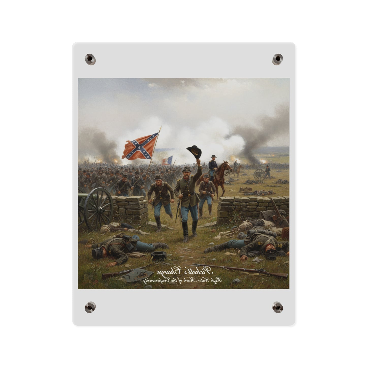 Acrylic Wall Art Panel - Picketts Charge with Hat