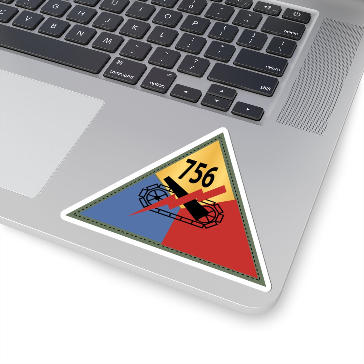 Kiss-Cut Stickers - 756th Tank Battalion SSI X 300