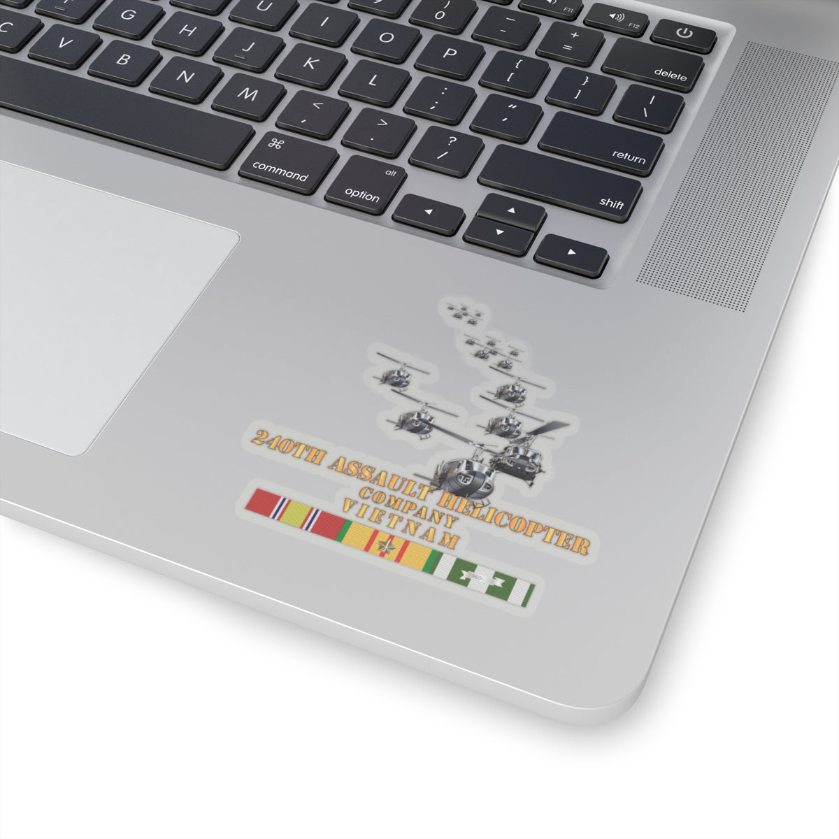 Kiss-Cut Stickers - 240th Assault Helicopter Co w VN SVC V1