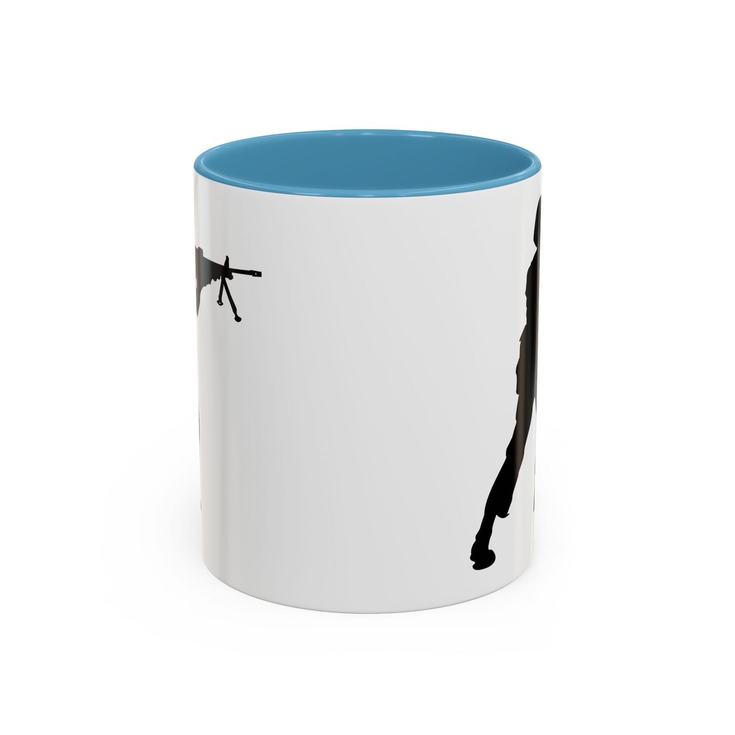 Accent Coffee Mug (11oz & 15oz) - Army - Soldier - MG Assault - Silhouette X 300