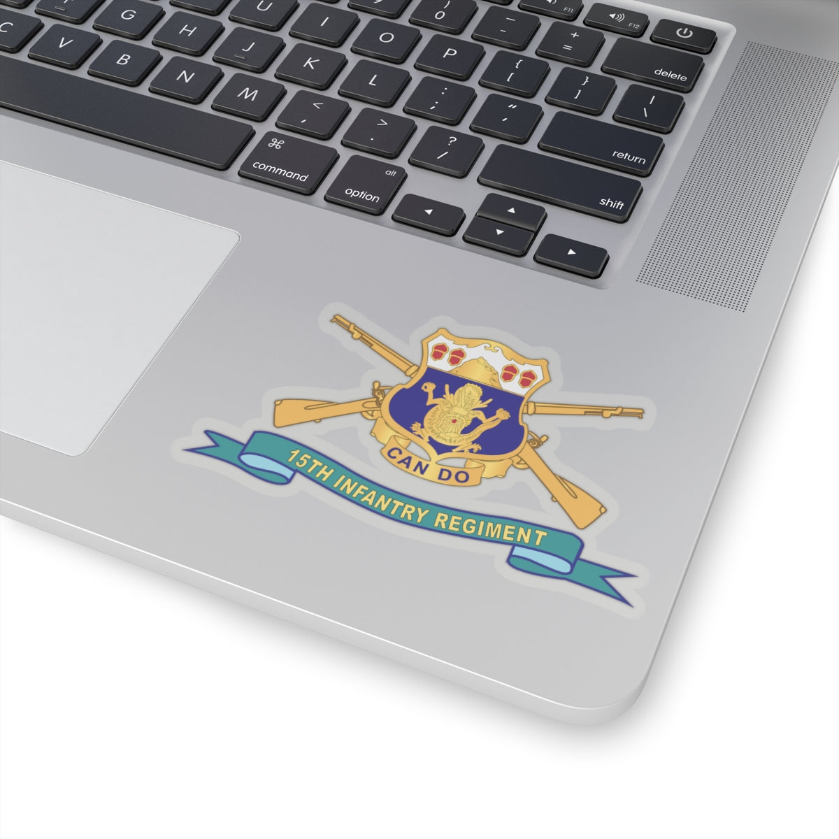 Kiss-Cut Stickers - 15th Infantry Regiment - DUI w Br - Ribbon X 300