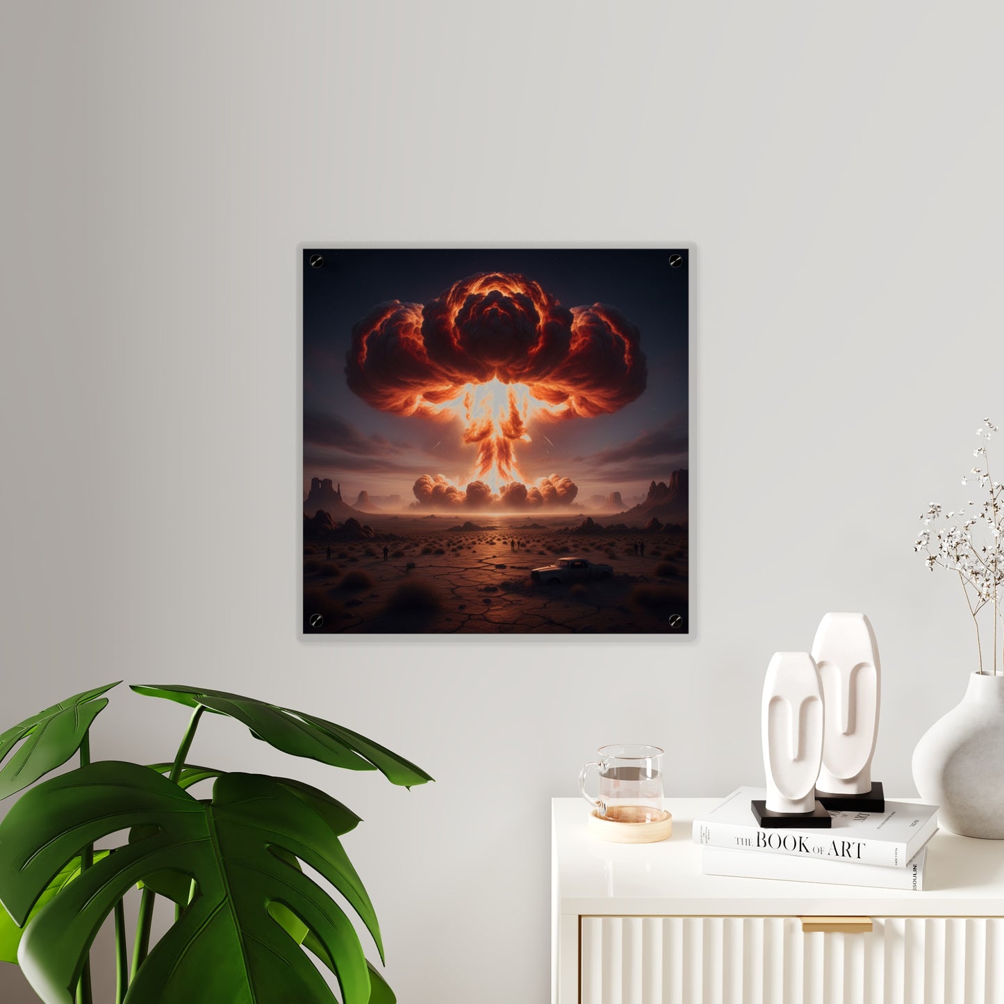 Acrylic Wall Art Panel - Atomic Blast in the desert