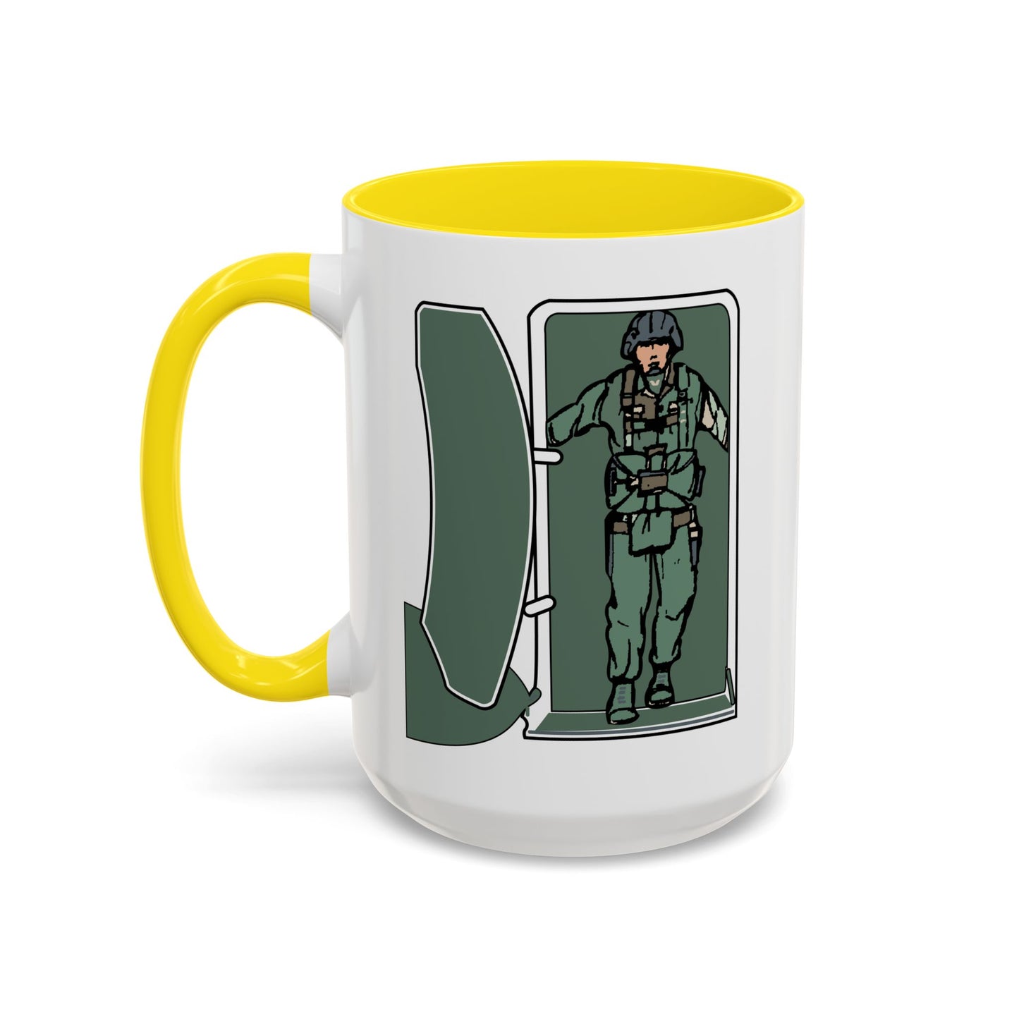 Accent Coffee Mug (11oz & 15oz) - Airborne - JM Door Check X 300