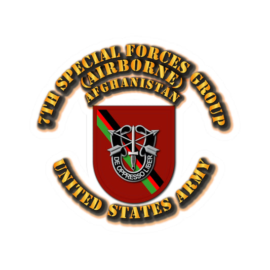 Kiss-Cut Stickers - SOF - 7th SFG - Flash - w AFG Band