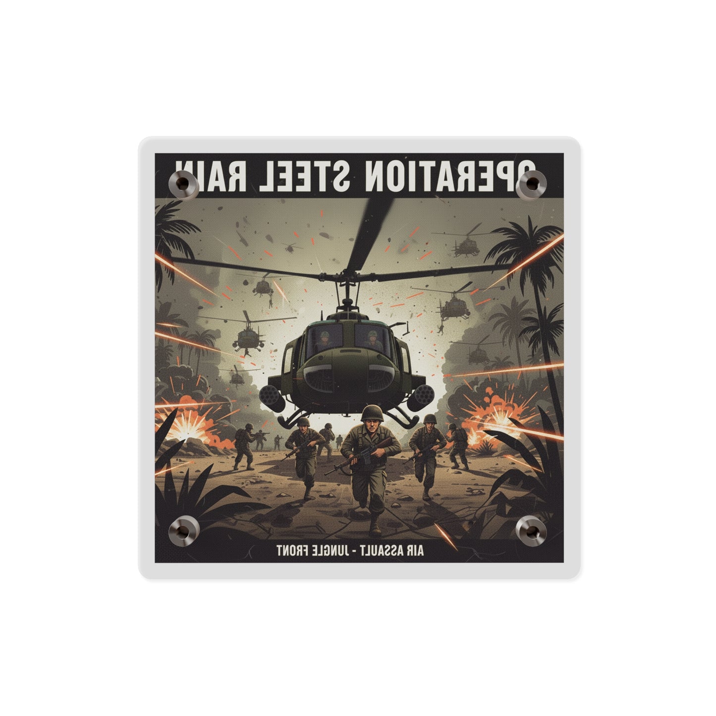 Acrylic Wall Art Panel - Air Assault - Vietnam - Operation Steel Rain