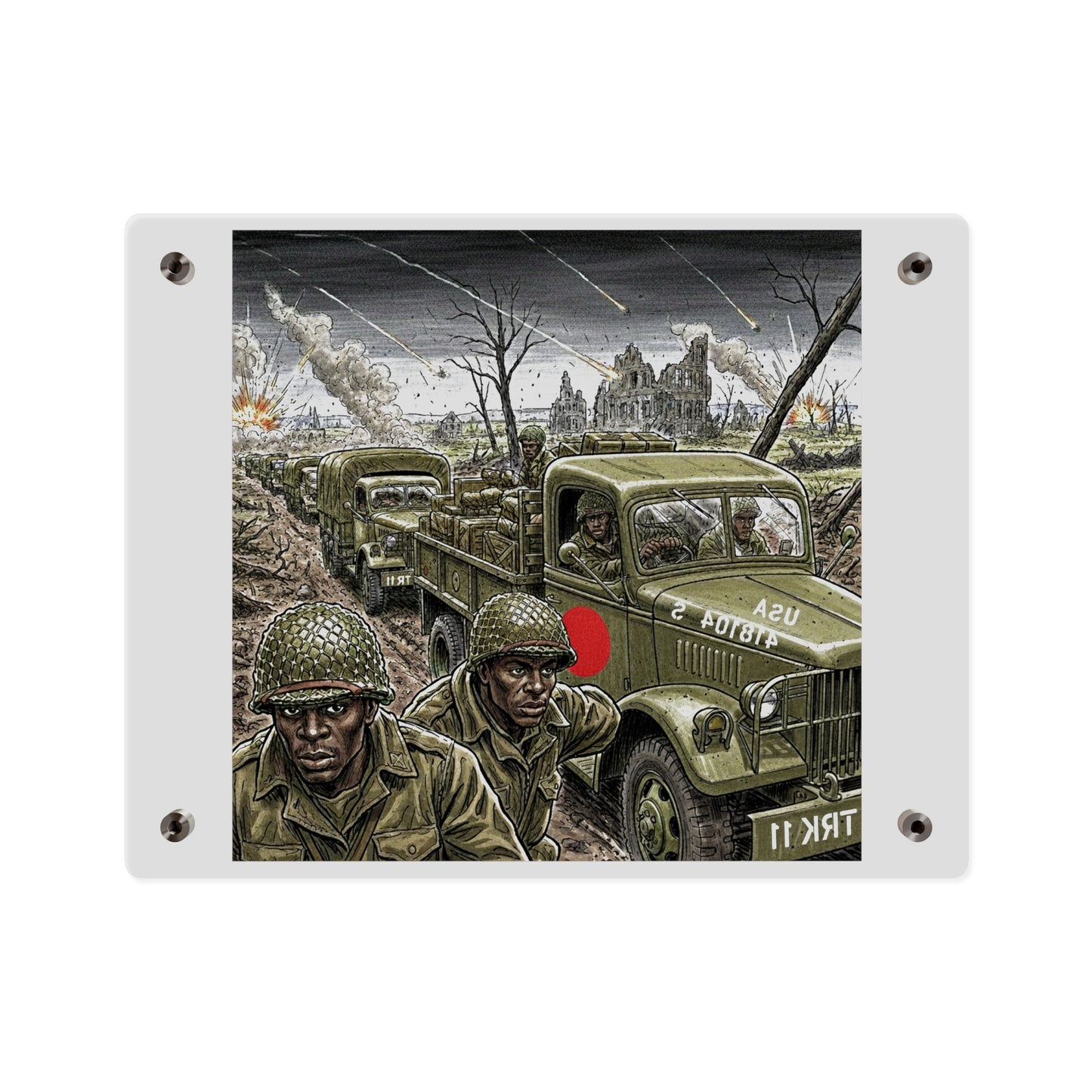 Acrylic Wall Art Panel - RedBall Express w RB