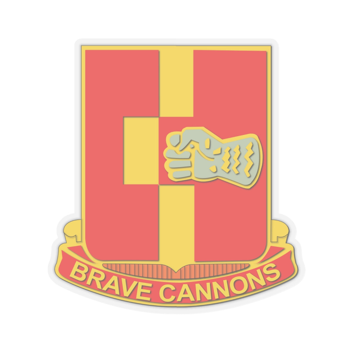 Kiss-Cut Stickers - 1st Bn 92nd Artillery wo Txt