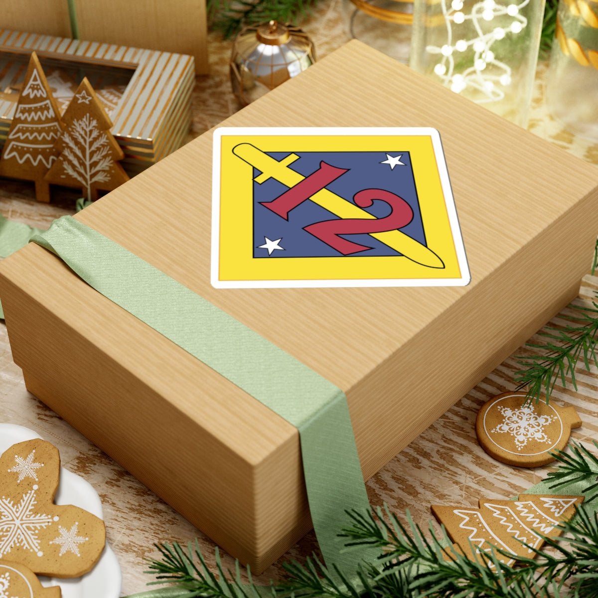 A kiss-Cut Stickers depicting the 12th Division, 1918–1919