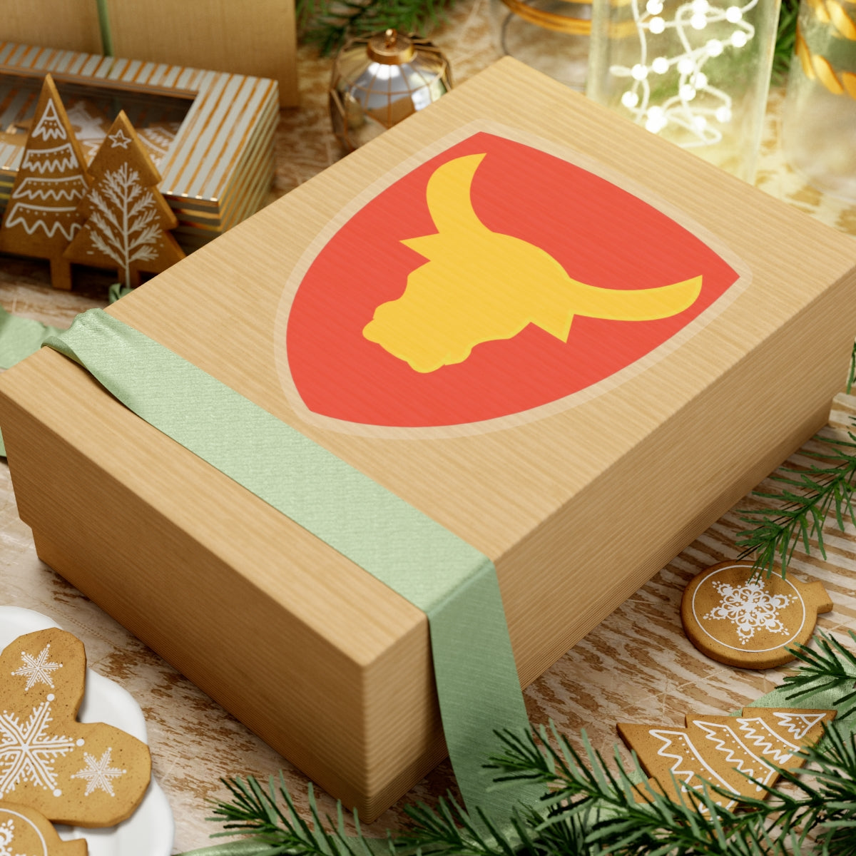 A kiss-Cut Stickers depicting the 12th Infantry Division, Philippine Division