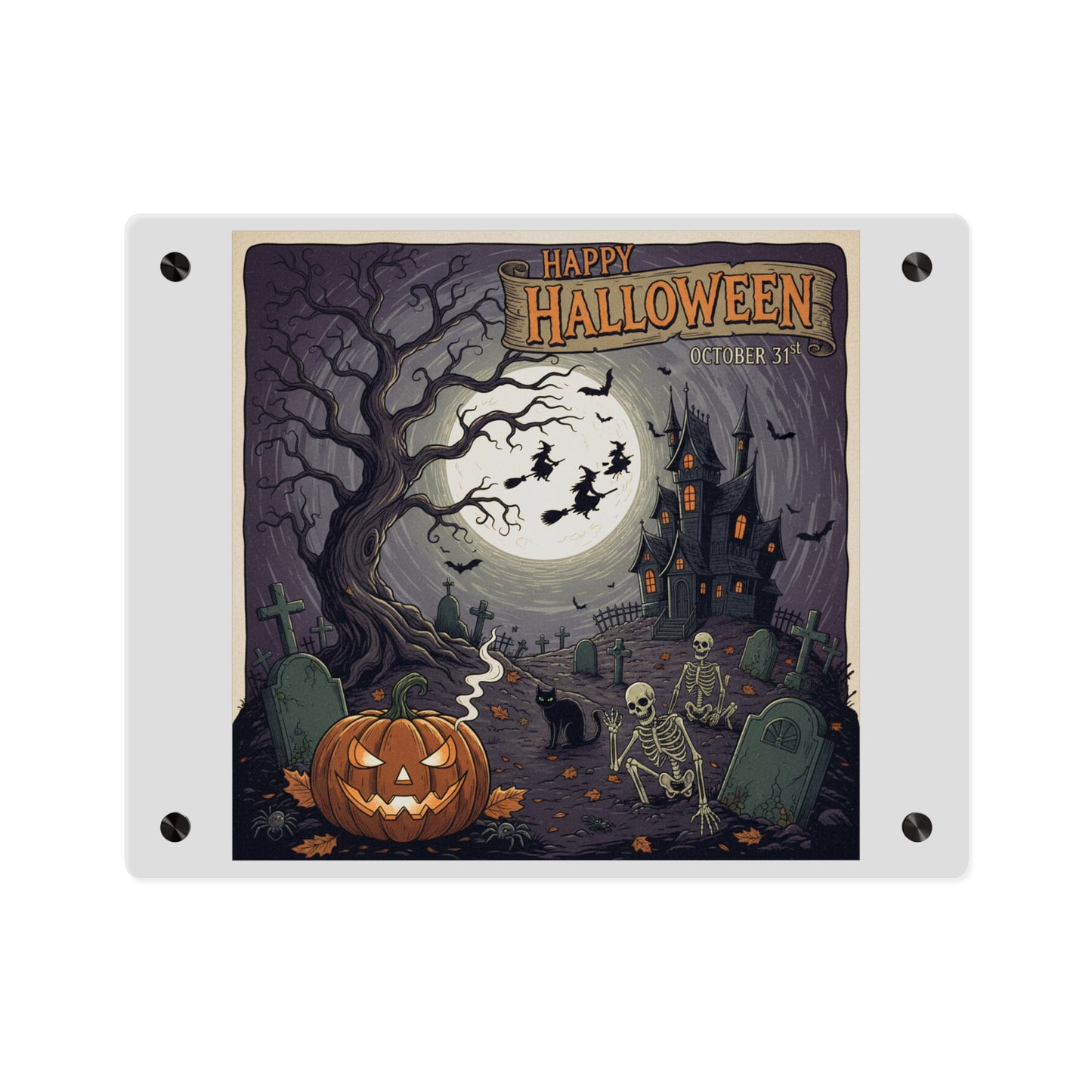 Acrylic Wall Art Panel - Halloween