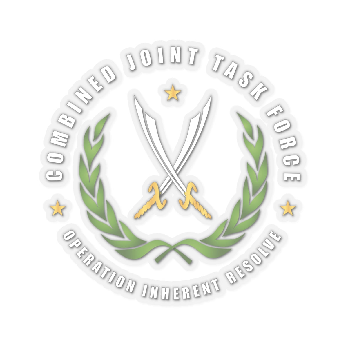 Kiss-Cut Stickers - JTF - Joint Task Force - Operation Inherent Resolve wo Bkgrd