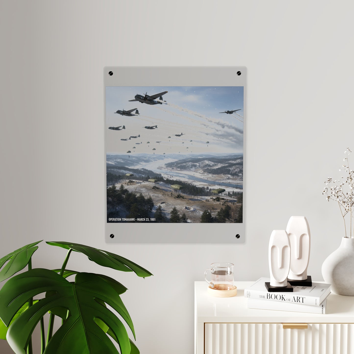 Acrylic Wall Art Panel - Operation Tomahawk - 187th Regimental Combat Team