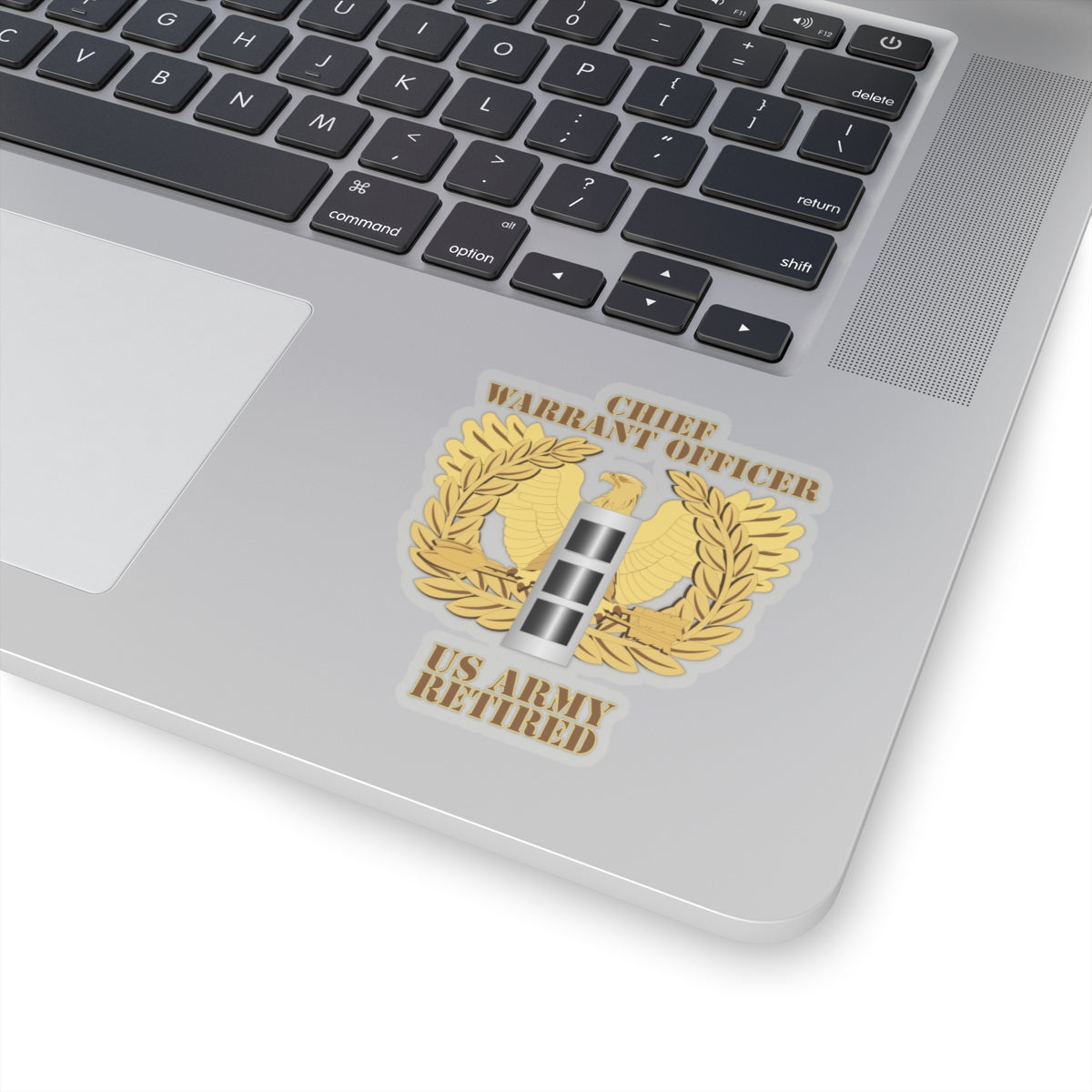 Kiss-Cut Stickers - Emblem - Warrant Officer - CW3 - Retired X 300
