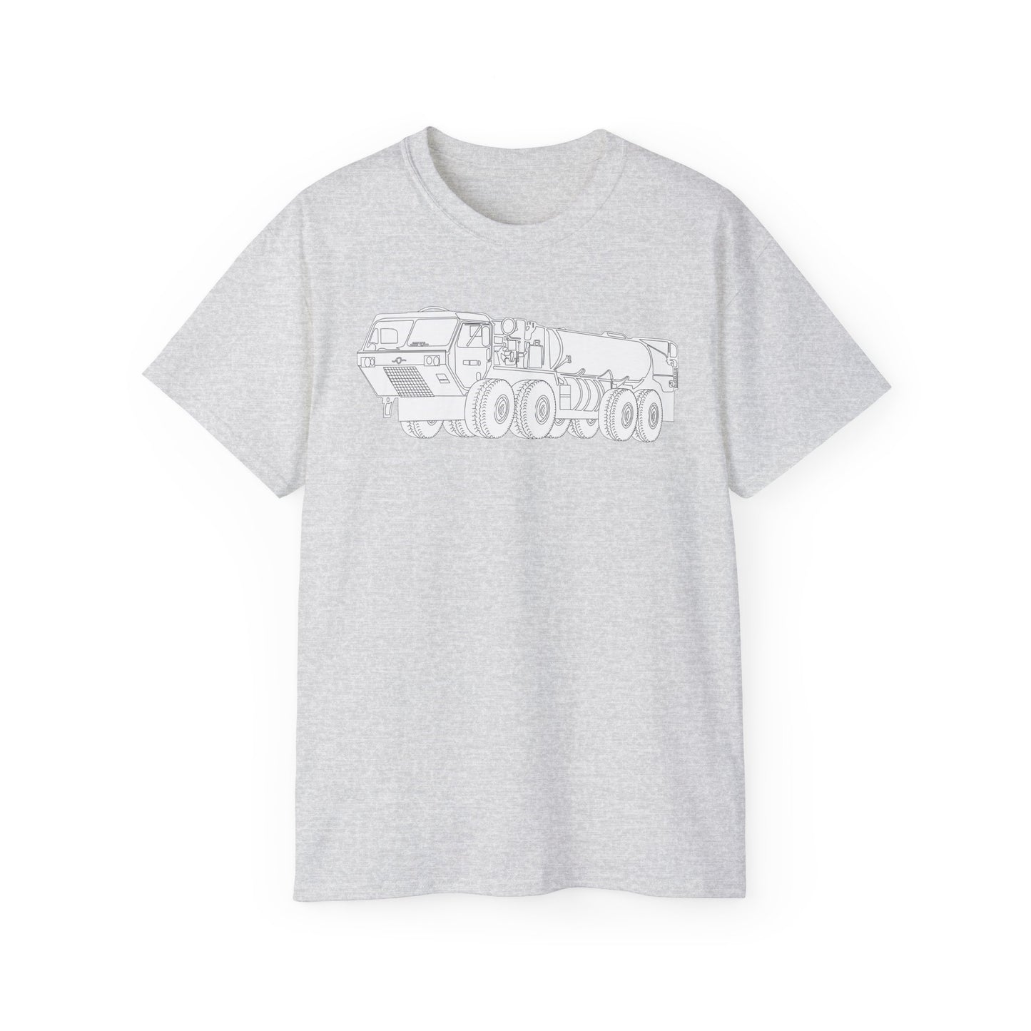 Unisex Ultra Cotton Tee - Vehicle - Fuel Truck - Front Left Oblique X 300