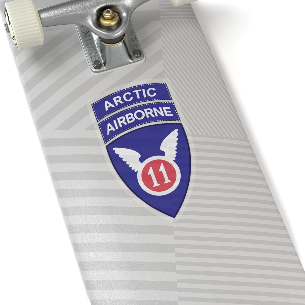 Kiss-Cut Stickers - 11th Airborne Division w Arctic Tab wo Txt X 300