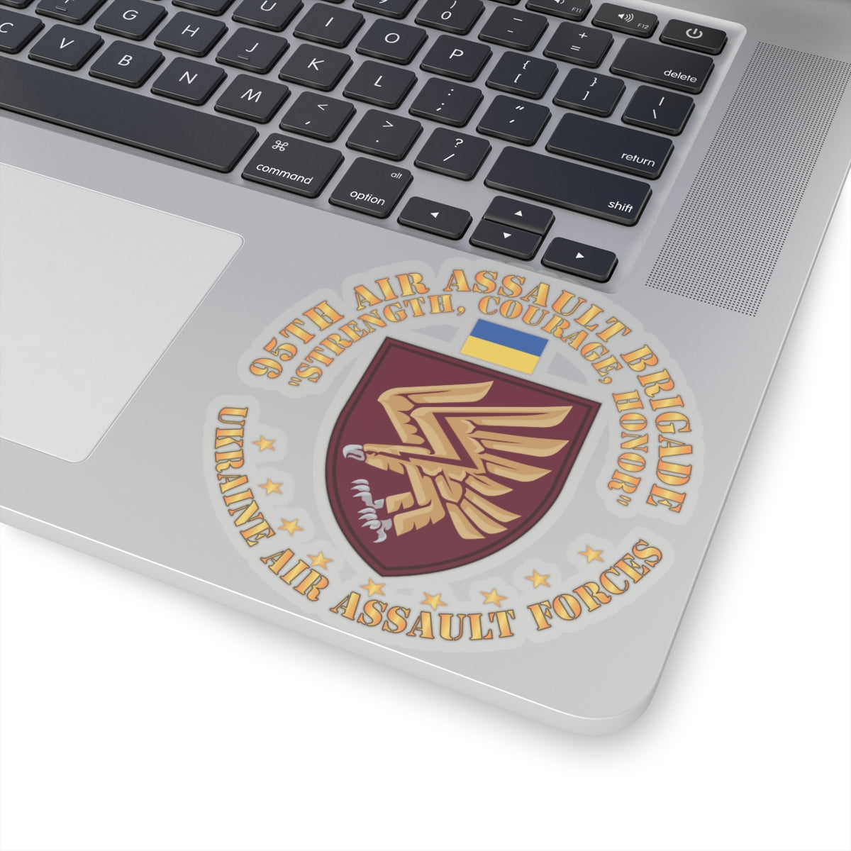 Kiss-Cut Stickers - Ukraine - 95th Air Assault Brigade - Strength, Courage, Honor X 300