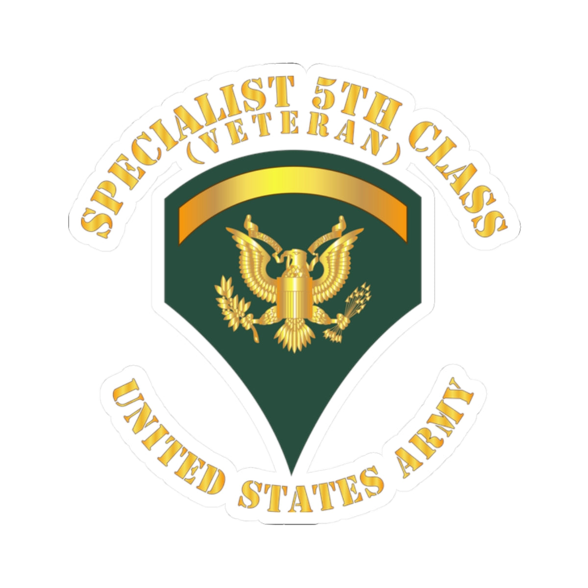 Kiss-Cut Stickers - Specialist 5th Class - SP5 - Veteran
